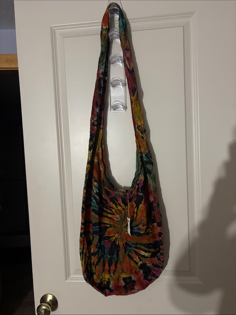 Multicolor Tie-Dye Sling Bag - Casual Boho Shoulder Bag